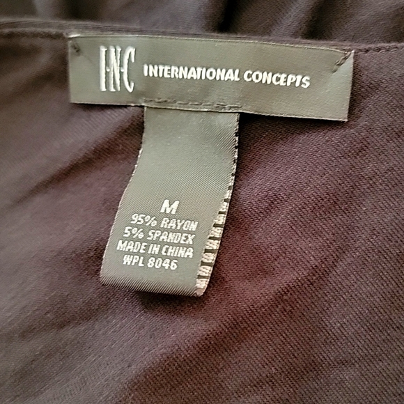 INC International Concepts Black Fringed Dress - Picture 5 of 6